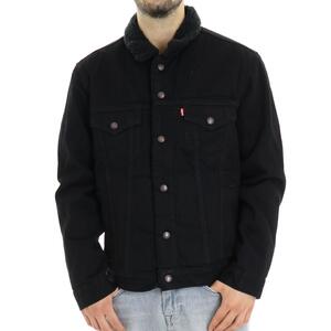 GIUBBOTTO SHERPA TRUCKER LEVI'S NERO